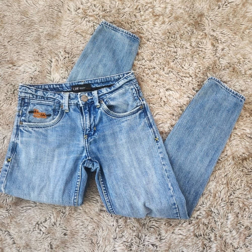 Stylistic Mr Lee Vintage Y2K Light Wash Straight Leg Jeans Rare Size 28